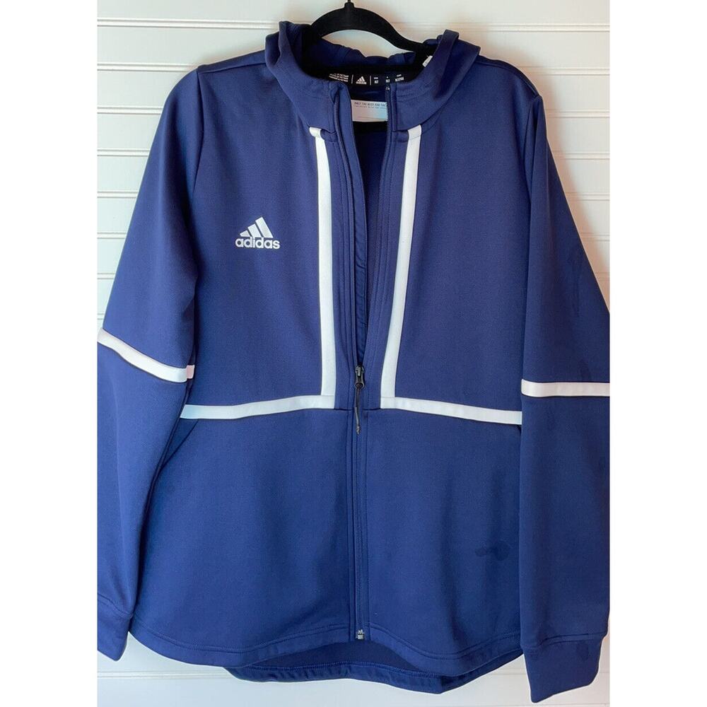 NWT Adidas Women Navy Blue Long Sleeve Under The Lights Full Zip Jacket Size XLT - Picture 6 of 7